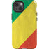 Republic of the Congo Flag Distressed iPhone 14 Impact Case